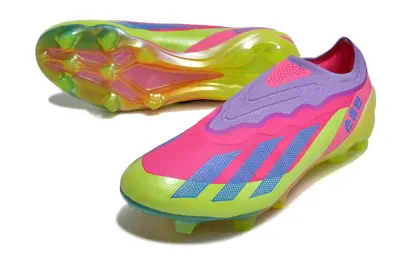 Son x Adidas X Crazyfast Elite Laceless FG - Green/Electric Pink/Luminous Yellow