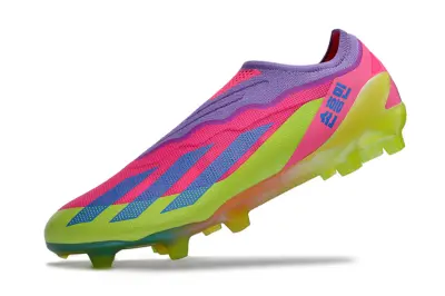 Son x Adidas X Crazyfast Elite Laceless FG - Green/Electric Pink/Luminous Yellow