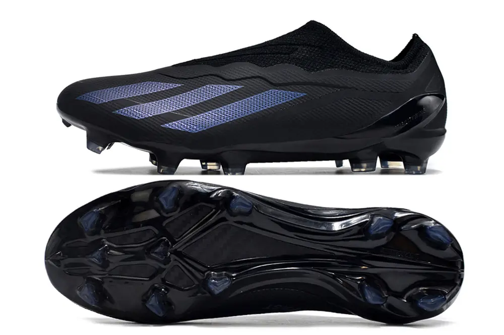 Adidas X Crazyfast Elite Laceless FG - Black/Midnight Blue/Steel Grey
