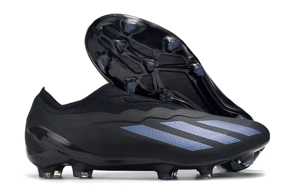 Adidas X Crazyfast Elite Laceless FG - Black/Midnight Blue/Steel Grey