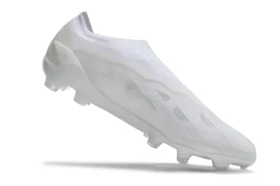 Adidas X Crazyfast Elite Laceless FG - White/Bright White/Sleek Silver