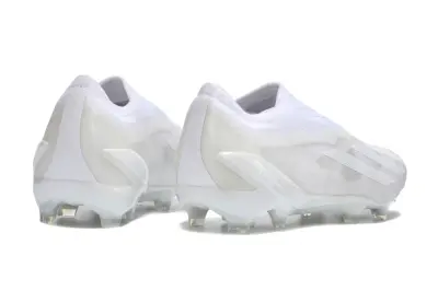 Adidas X Crazyfast Elite Laceless FG - White/Bright White/Sleek Silver