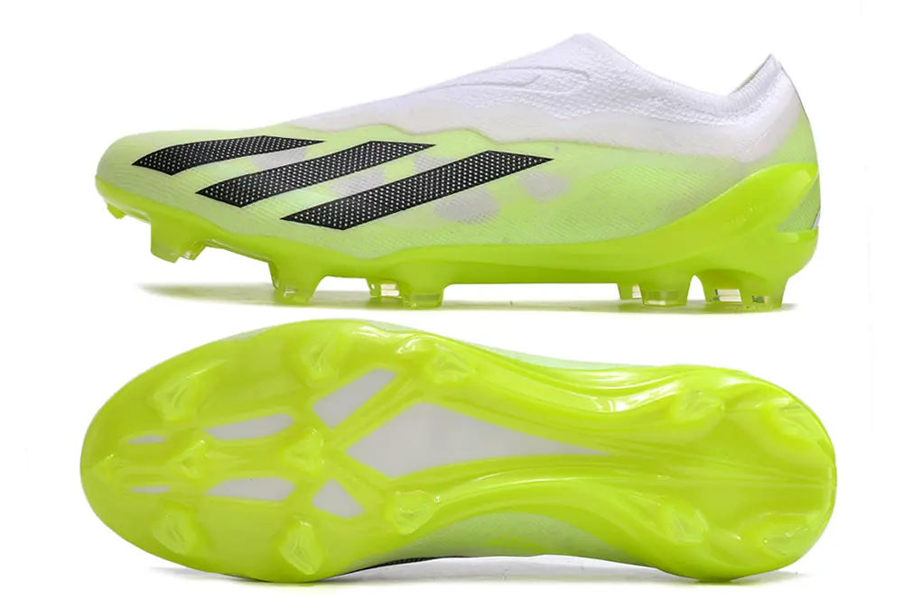 Adidas X Crazyfast Elite Laceless FG - Lime/Electric Green/White