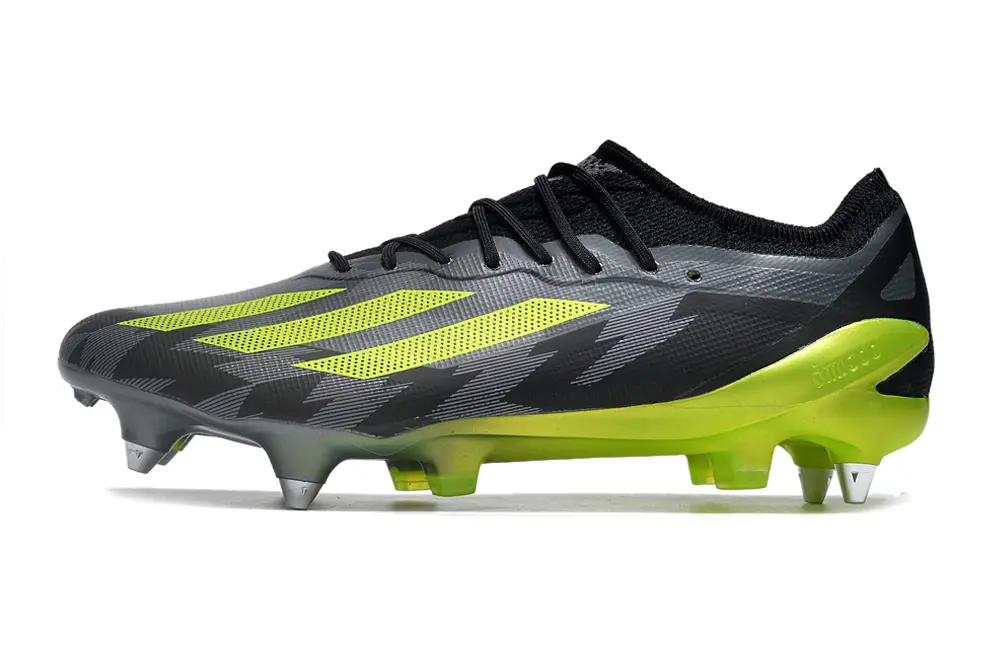 Adidas X Crazyfast.1 SG - Black/Lime Green/Charcoal Grey