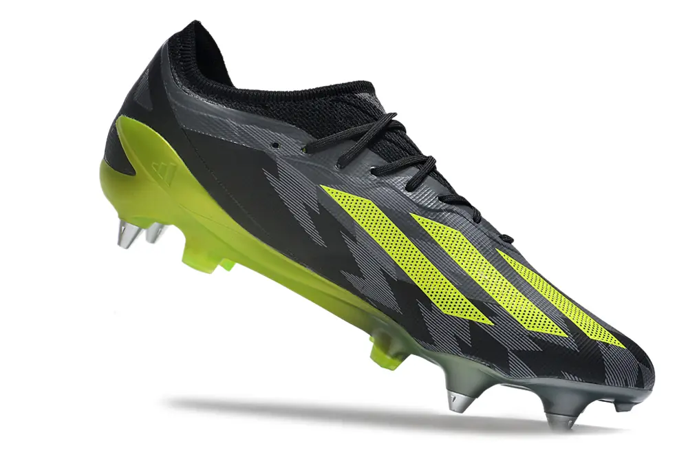 Adidas X Crazyfast.1 SG - Black/Lime Green/Charcoal Grey