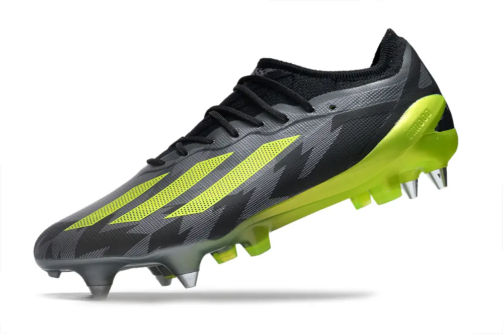Adidas X Crazyfast.1 SG - Black/Lime Green/Charcoal Grey