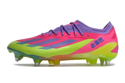 Son x Adidas X Crazyfast.1 SG - Pink/Electric Lime/Purple Haze