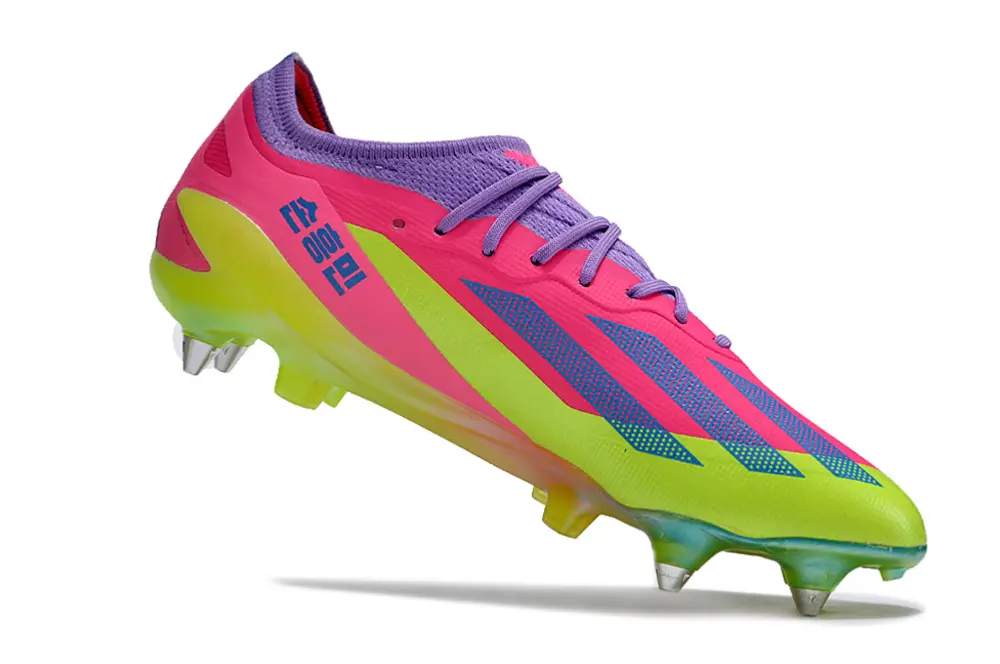 Son x Adidas X Crazyfast.1 SG - Pink/Electric Lime/Purple Haze
