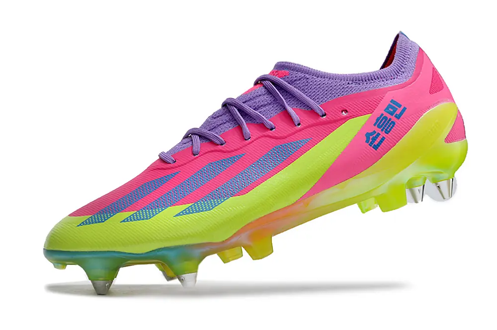 Son x Adidas X Crazyfast.1 SG - Pink/Electric Lime/Purple Haze