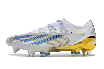 Adidas X Crazyfast.1 SG - White/Golden Glow/Blue Blitz