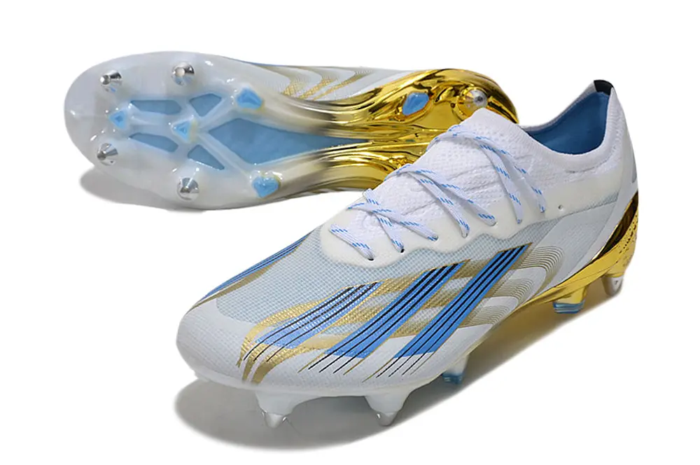 Adidas X Crazyfast.1 SG - White/Golden Glow/Blue Blitz