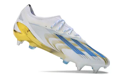 Adidas X Crazyfast.1 SG - White/Golden Glow/Blue Blitz