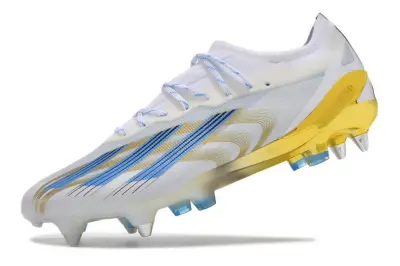 Adidas X Crazyfast.1 SG - White/Golden Glow/Blue Blitz