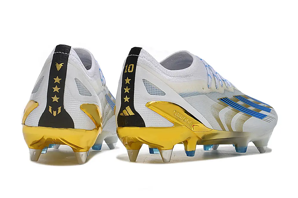 Adidas X Crazyfast.1 SG - White/Golden Glow/Blue Blitz