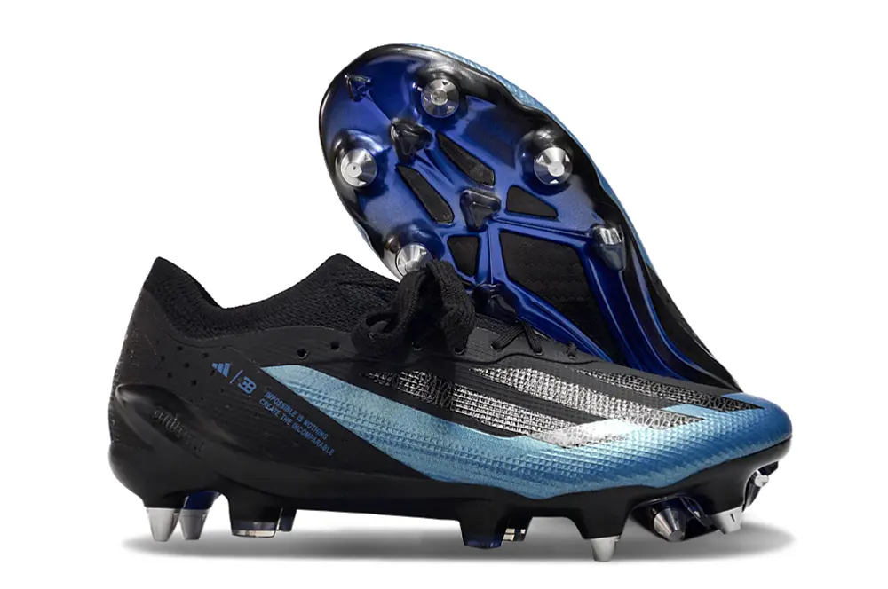 Bugatti x Adidas X Crazyfast.1 SG - Black/Ocean Blue/Thunder Blue