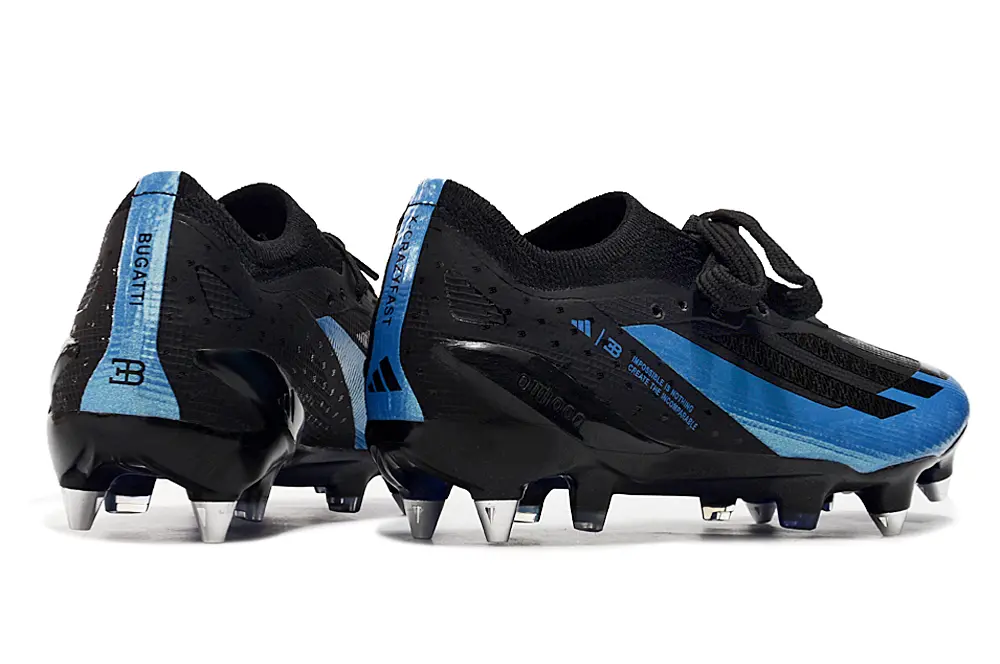 Bugatti x Adidas X Crazyfast.1 SG - Black/Ocean Blue/Thunder Blue
