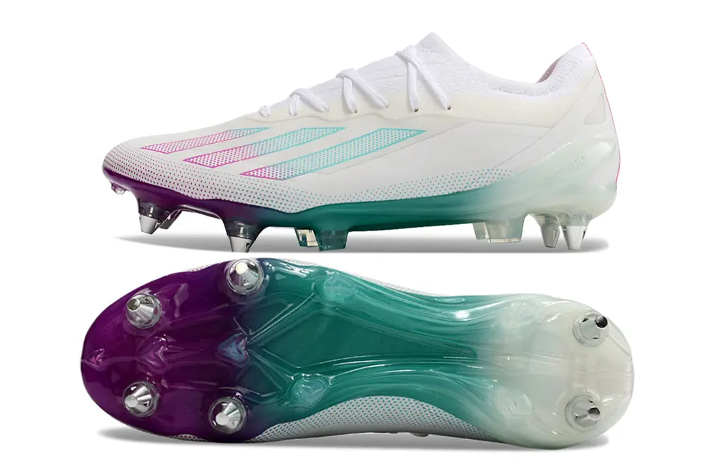 Adidas X Crazyfast.1 SG - White/Aqua Blue/Purple Dream
