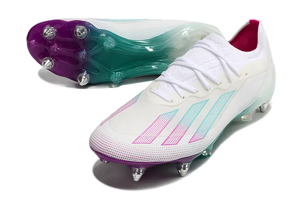 Adidas X Crazyfast.1 SG - White/Aqua Blue/Purple Dream