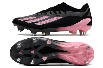 Adidas X Crazyfast.1 SG - Black/Pink Blaze/Charcoal Grey