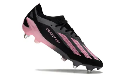 Adidas X Crazyfast.1 SG - Black/Pink Blaze/Charcoal Grey