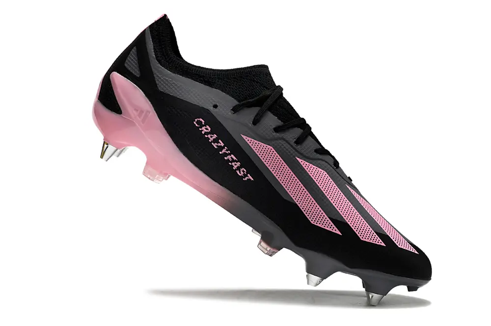 Adidas X Crazyfast.1 SG - Black/Pink Blaze/Charcoal Grey