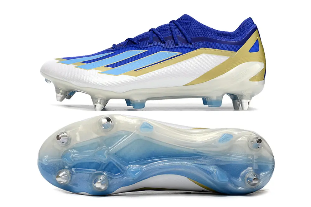 Messi x Adidas X Crazyfast.1 SG - Blue/Royal Blue/Gold