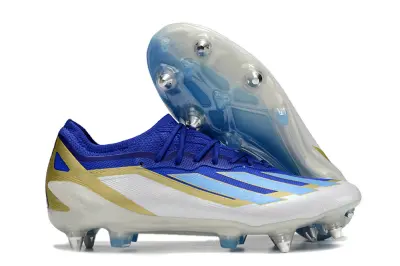 Messi x Adidas X Crazyfast.1 SG - Blue/Royal Blue/Gold