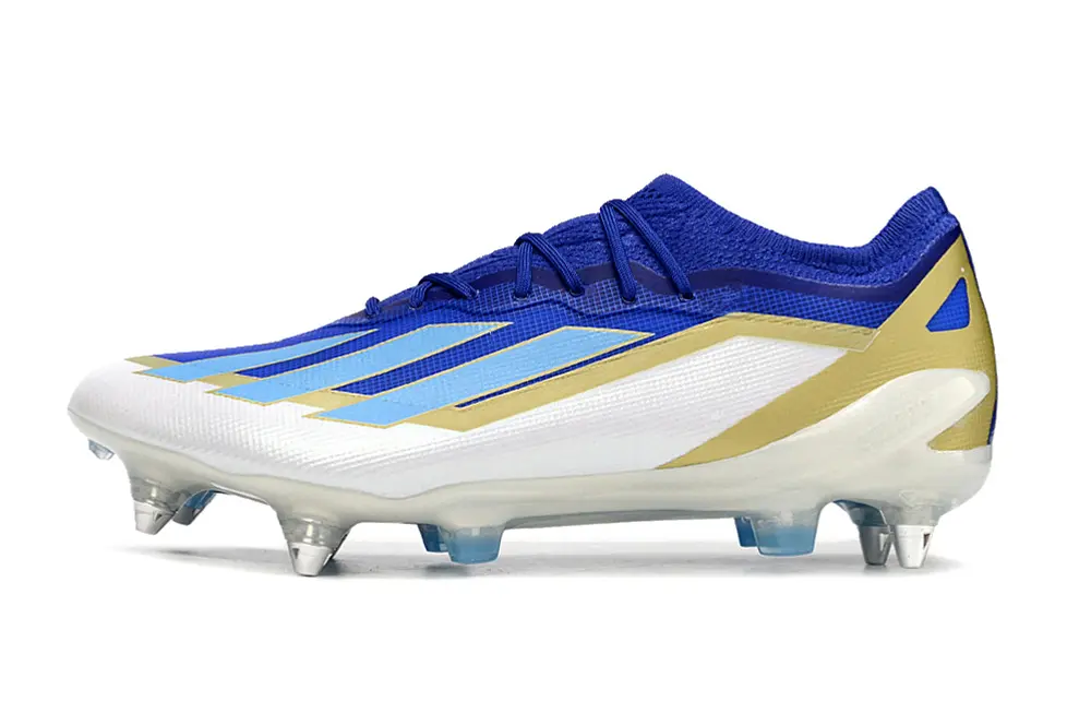 Messi x Adidas X Crazyfast.1 SG - Blue/Royal Blue/Gold