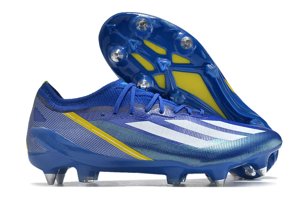 Adidas X Crazyfast.1 Brazil SG - Blue/Electric Blue/Neon Yellow
