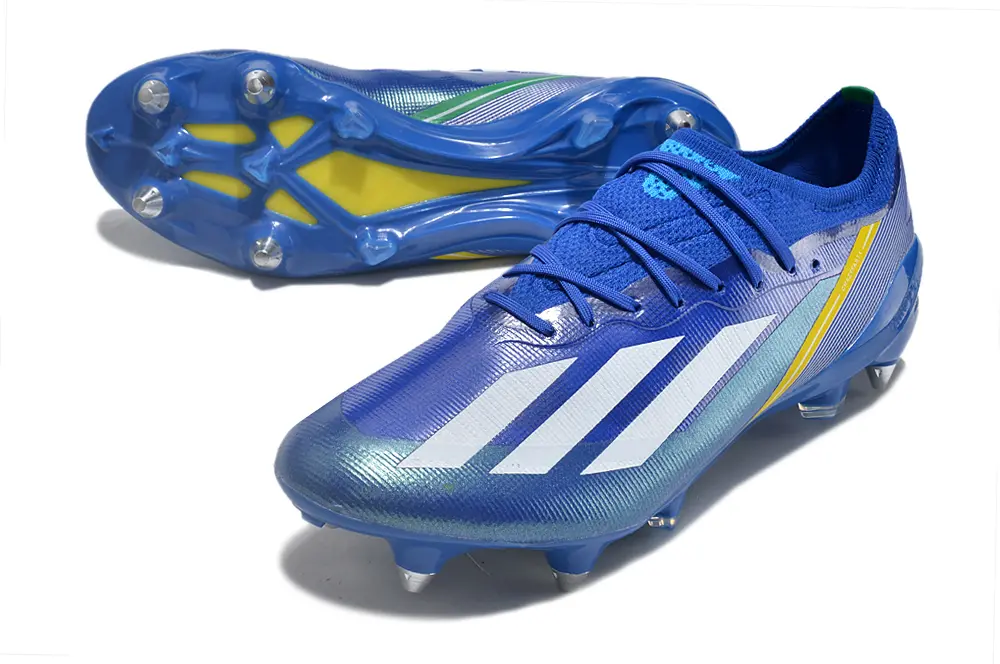 Adidas X Crazyfast.1 Brazil SG - Blue/Electric Blue/Neon Yellow