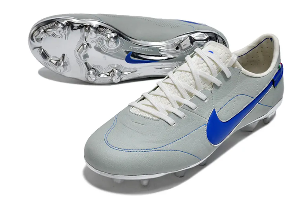 Nike Tiempo Legend 9 Elite FG - Gray/Azure Blue/Metallic Silver