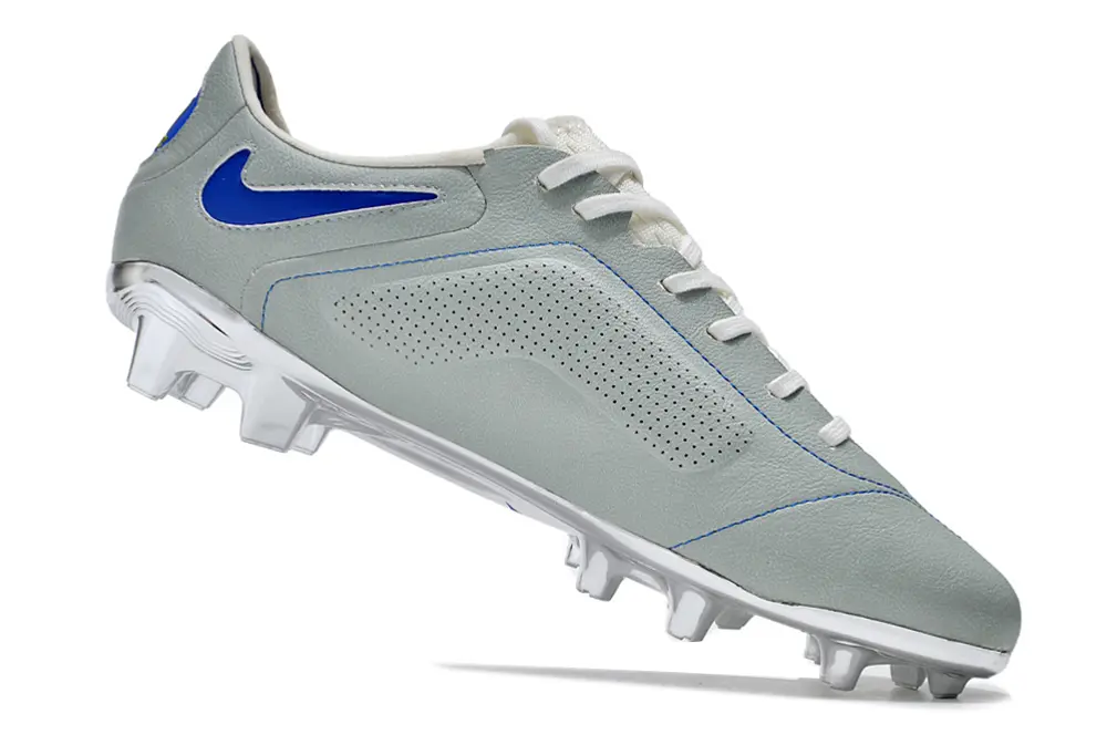 Nike Tiempo Legend 9 Elite FG - Gray/Azure Blue/Metallic Silver