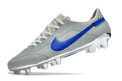 Nike Tiempo Legend 9 Elite FG - Gray/Azure Blue/Metallic Silver