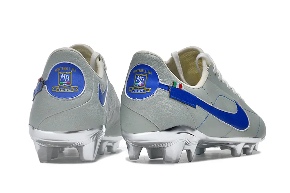 Nike Tiempo Legend 9 Elite FG - Gray/Azure Blue/Metallic Silver