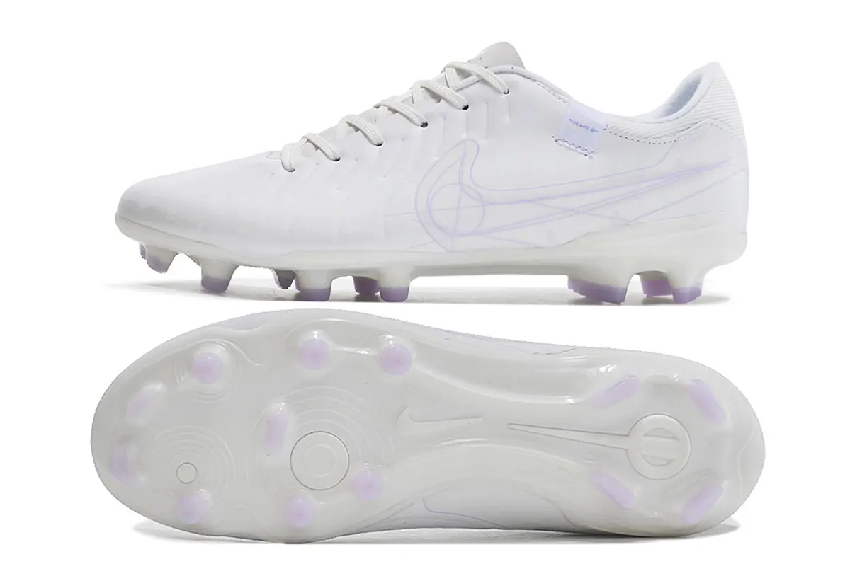 Nike Tiempo Legend 10 Academy FG - White/Soft Purple/Crystal White