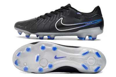 Nike Tiempo Legend 10 Academy FG - Black/Electric Blue/White