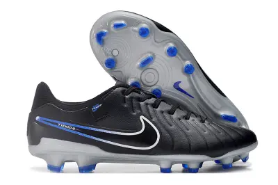 Nike Tiempo Legend 10 Academy FG - Black/Electric Blue/White