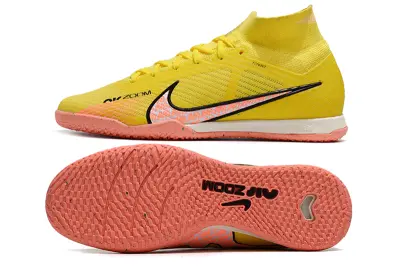 Nike Air Zoom Mercurial Superfly 9 Elite IC - Yellow/Bright Yellow/Pink Coral