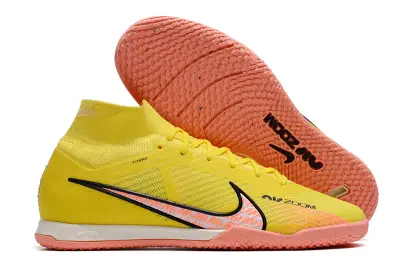 Nike Air Zoom Mercurial Superfly 9 Elite IC - Yellow/Bright Yellow/Pink Coral