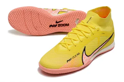 Nike Air Zoom Mercurial Superfly 9 Elite IC - Yellow/Bright Yellow/Pink Coral