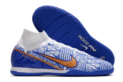 Nike Air Zoom Mercurial Superfly 9 Elite IC - Blue/Electric Blue/Metallic Orange