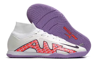 Nike Air Zoom Mercurial Superfly 9 Elite IC - White/Vivid Pink/Lavender
