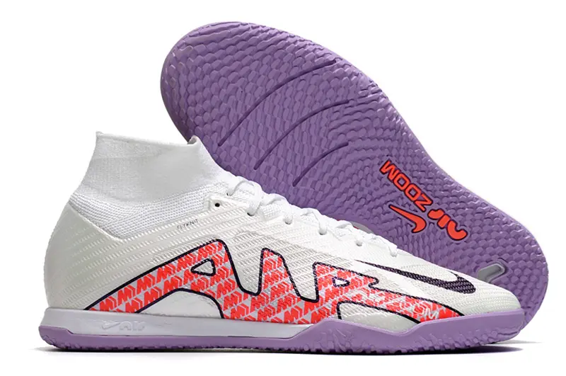 Nike Air Zoom Mercurial Superfly 9 Elite IC - White/Vivid Pink/Lavender