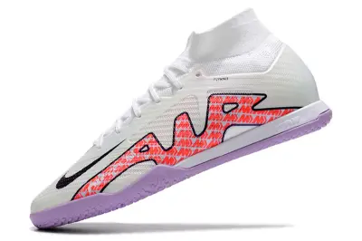 Nike Air Zoom Mercurial Superfly 9 Elite IC - White/Vivid Pink/Lavender