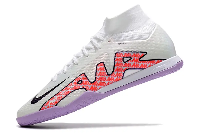 Nike Air Zoom Mercurial Superfly 9 Elite IC - White/Vivid Pink/Lavender