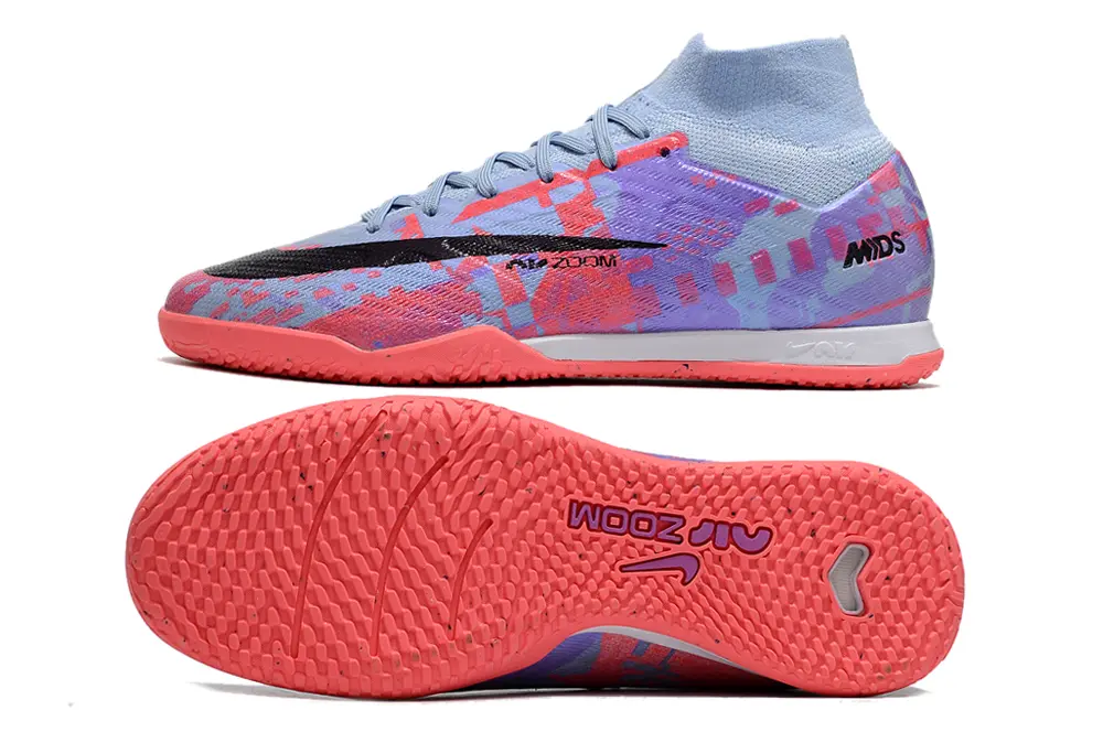 Nike Air Zoom Mercurial Superfly 9 Elite IC - Blue/Coral Pink/Soft Blue