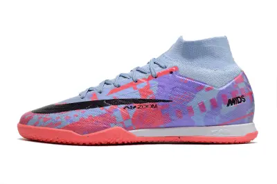 Nike Air Zoom Mercurial Superfly 9 Elite IC - Blue/Coral Pink/Soft Blue