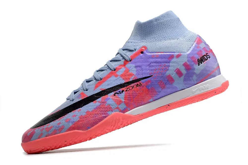 Nike Air Zoom Mercurial Superfly 9 Elite IC - Blue/Coral Pink/Soft Blue