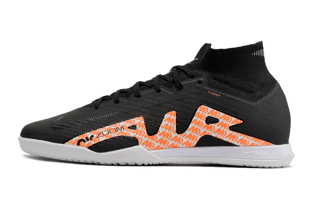 Nike Air Zoom Mercurial Superfly 9 Elite IC - Black/Vibrant Orange/White