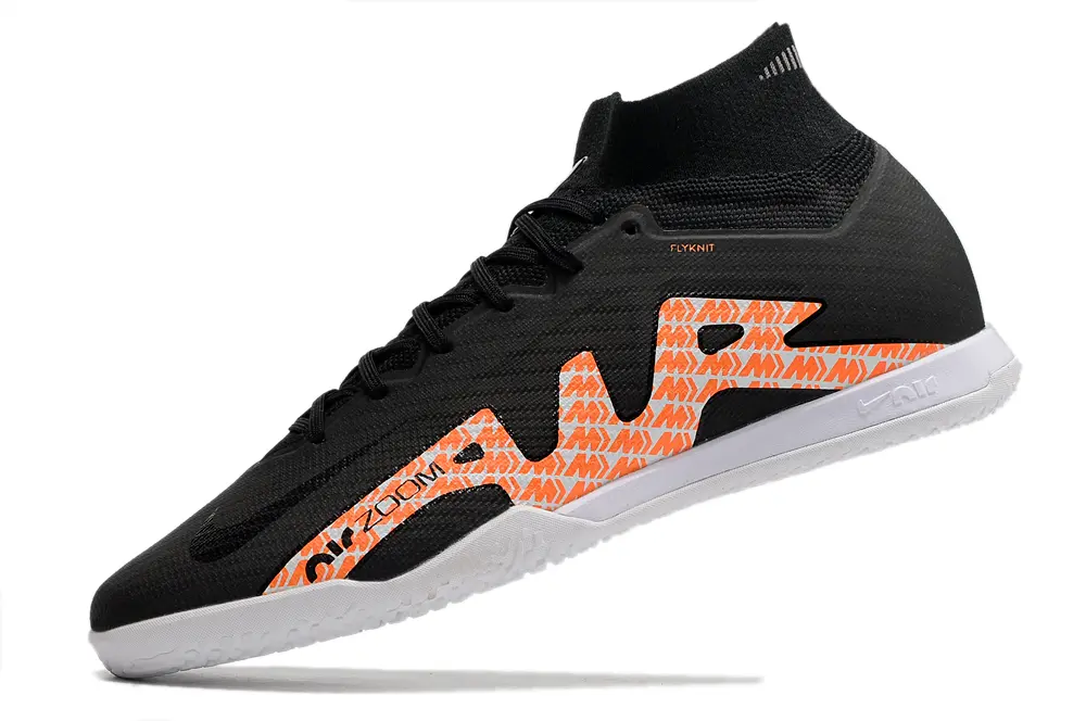 Nike Air Zoom Mercurial Superfly 9 Elite IC - Black/Vibrant Orange/White